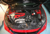 Honda Civic Type-R FK8 2017 2018 2019 2020 2021 with Aftermarket Parts - Engine Bay Side Panel Cover Carbon Fiber / FRP from EPR USA